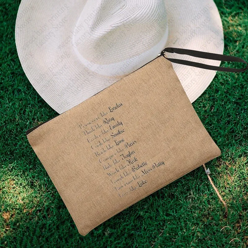 luke's flaxen cosmetic bag, coffee lover purse, inspired unisex wristlet clutch, gilmore girl star hollow powder, gérmerch