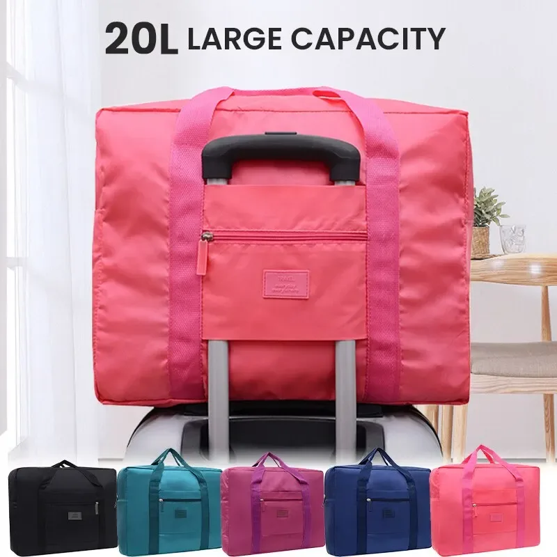 Sac de voyage pliable, sac de voyage léger pour femmes et hommes, fourre-tout, sac à bagages de transport, sac de nuit pour week-end