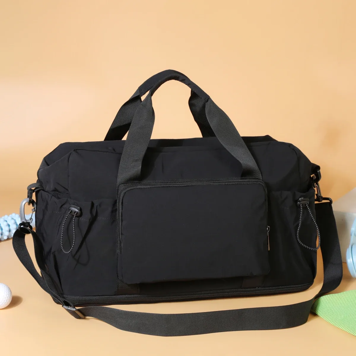 sac de voyage de grande capacité pour les courts voyages, sac de rangement pour bagages, sac de sport léger et portable pour femmes, extensible et peut être fixé à une valise trolley