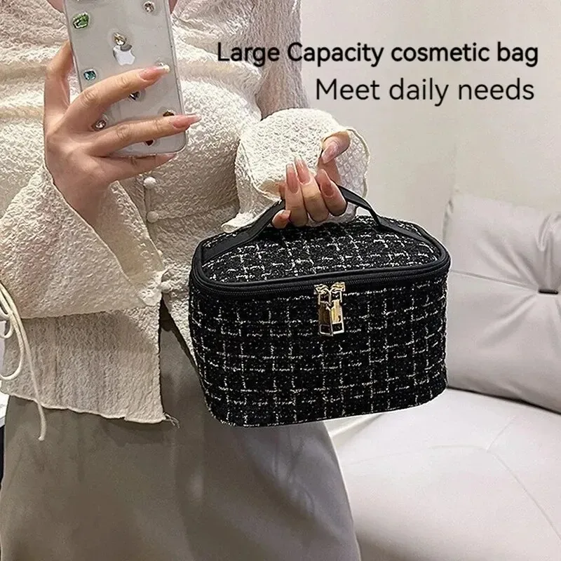 trousse à cosmétiques pour femmes, grande capacité, inspirée par instagram, nouveau style coréen, organisateur de toilette portable
