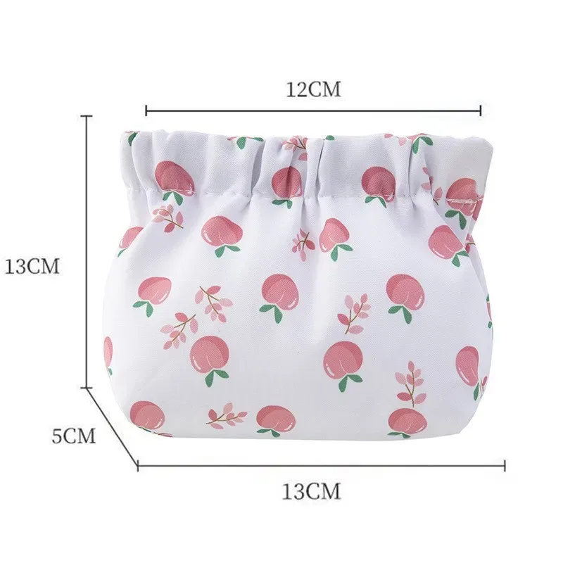 ins cosmetics coin wire holder poudres sac, portable, écouteurs, cartes, rouge à lèvres, sac de rangement, fermeture automatique, evalutravel, sac à bijoux