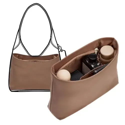 organisateur de sac à main en nylon sur mesure pour brooklyn 28, léger, imperméable, avec poche zippée