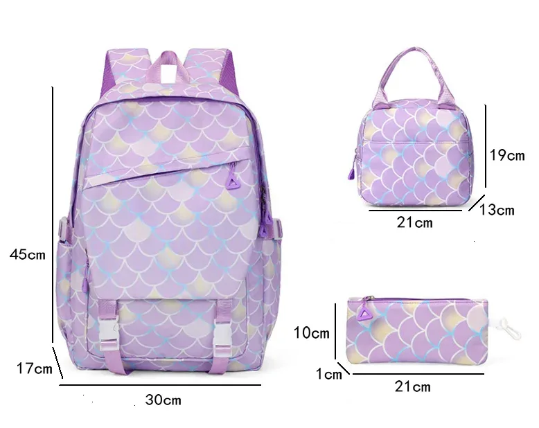 sacs à dos kpop demon hunters, 3 pièces, avec sacs à déjeuner, trousse à crayons, sacs à dos de voyage de grande capacité pour femmes et hommes, sacs d'école pour adolescents