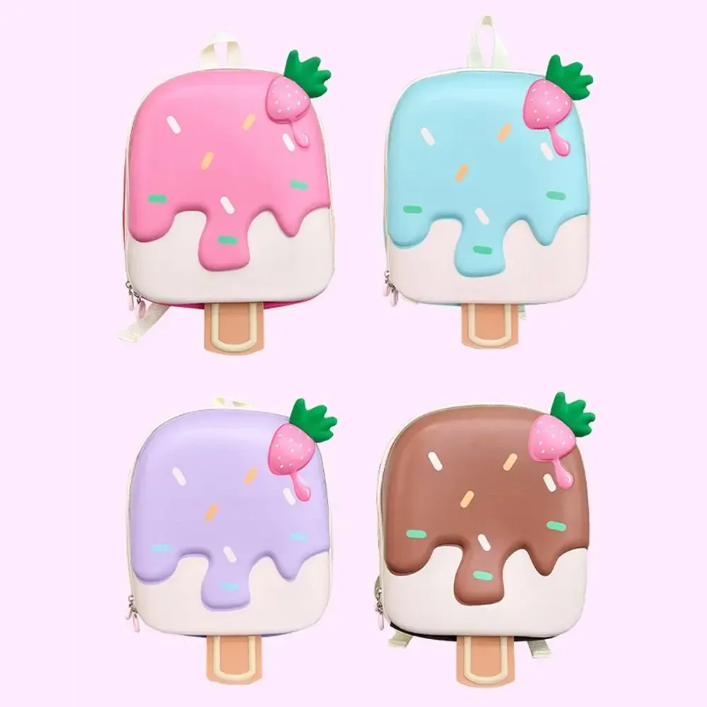 sac à dos mignon de haute qualité en forme de crème glacée, grande capacité, sac à dessert léger et portable pour enfants