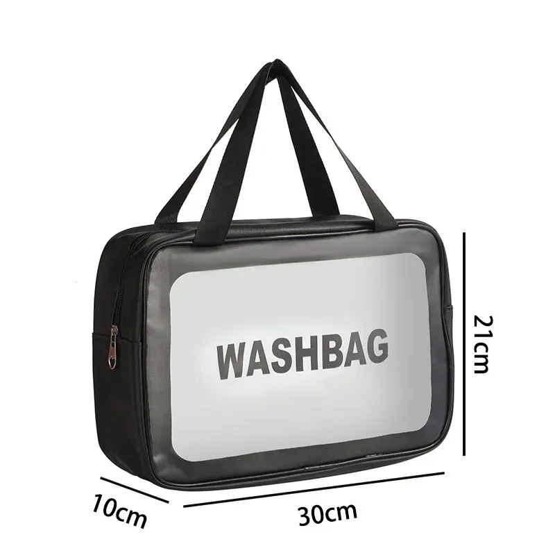 pochette de toilette imperméable en pu, sac à cosmétiques portable, sac de bain transparent pour bébé, sac de rangement pour la natation et les voyages