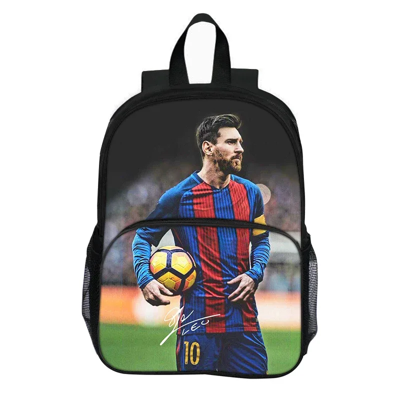 sac à dos m-messi avec poche avant pour étudiants et enfants, sac d'école pour star du football, sac de sport, sac de voyage de grande capacité