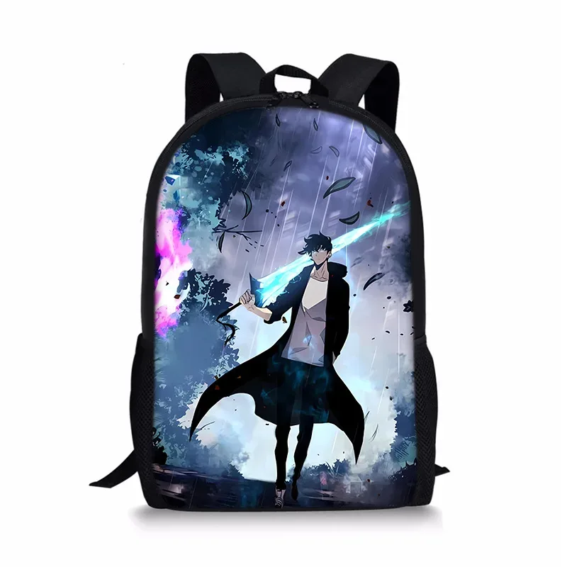 j'ai mis à niveau du sac à dos solo leveling seul, sac à dos universel imprimé pour écoliers et enfants
