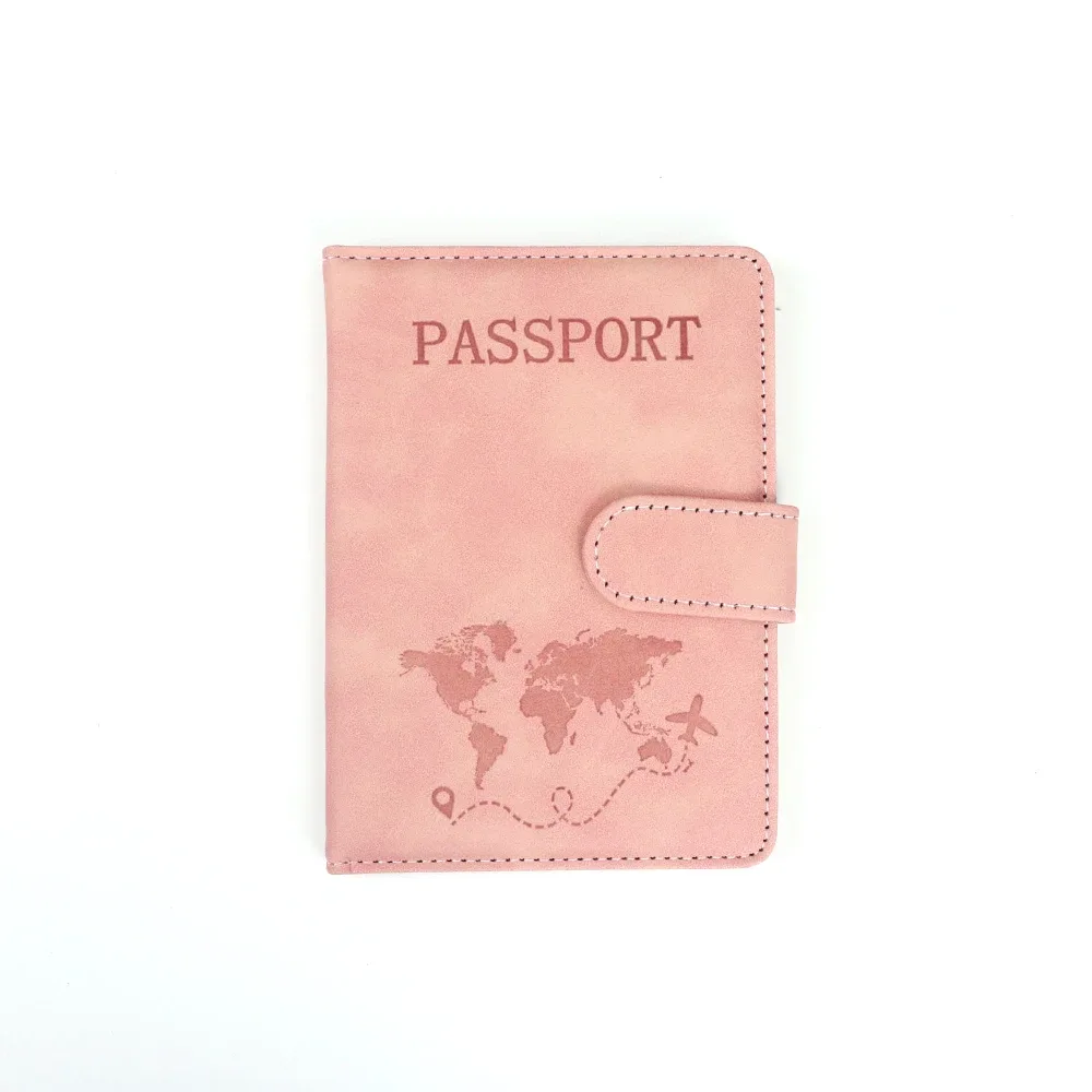 étui de transport multifonctionnel personnalisé en pu avec fermeture magnétique rfid pour passeport, carte sim, carte, billet, organiseur de documents