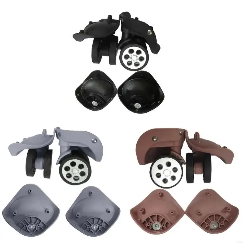 q1qa 1 paire valises à bagages a79, roulettes pivotantes, accessoires réparation pour
