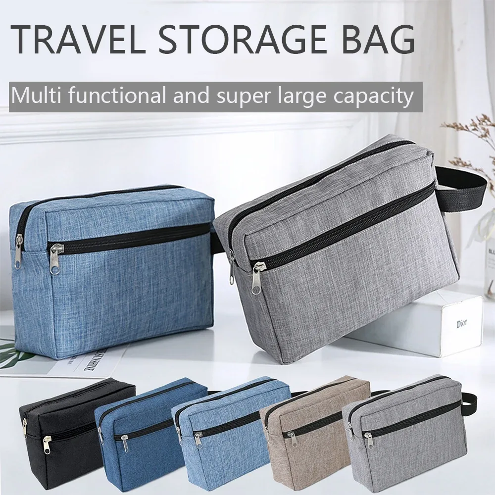Sac de toilette portable de grande capacité pour hommes, sac à cosmétiques essentiels pour femmes, sac de toilette imperméable, sac à main-ll