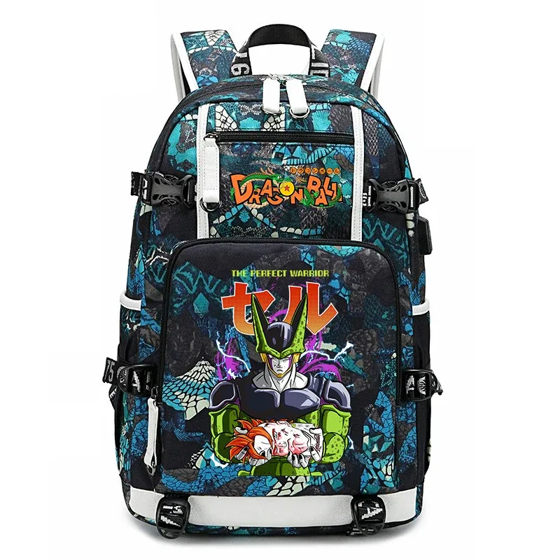 sac à dos pour étudiants avec imprimé dragon ball z, grande capacité, sac à dos décontracté pour enfants, adolescents, garçons et filles, pour l'école et les voyages
