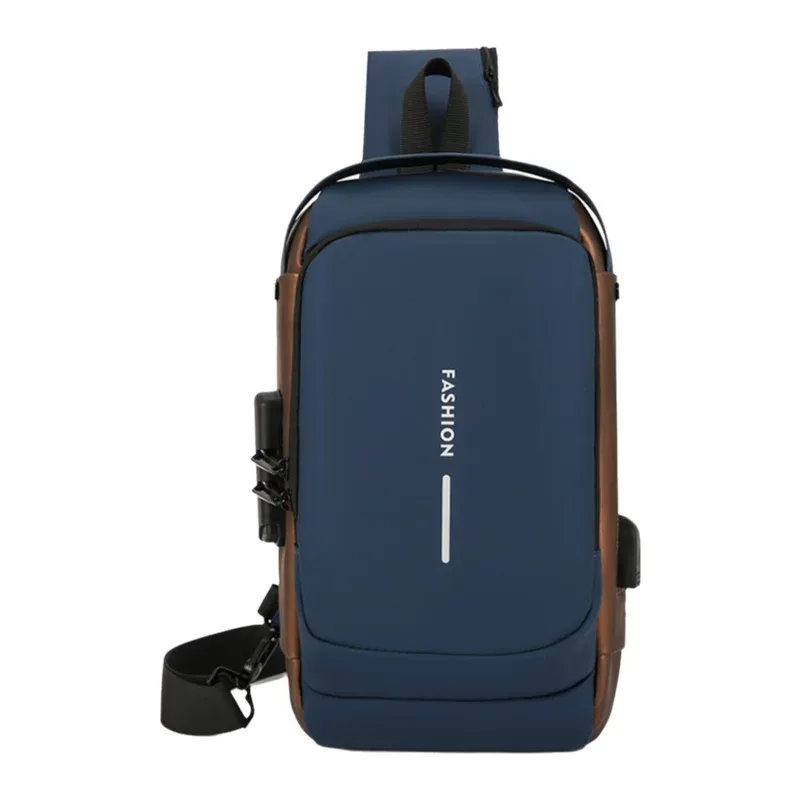 sac à dos de sport pour homme, sac de poitrine décontracté pour voyage, sac de cyclisme antivol, sac banane de course à bandoulière unique