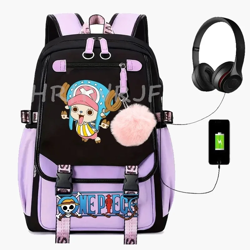 sac à dos one piece monkey d luffy pour femmes, hommes, filles, sacs d'école pour ordinateur portable, sacs de sport pour garçons, collège, anime, voyage, décontracté, mochilas