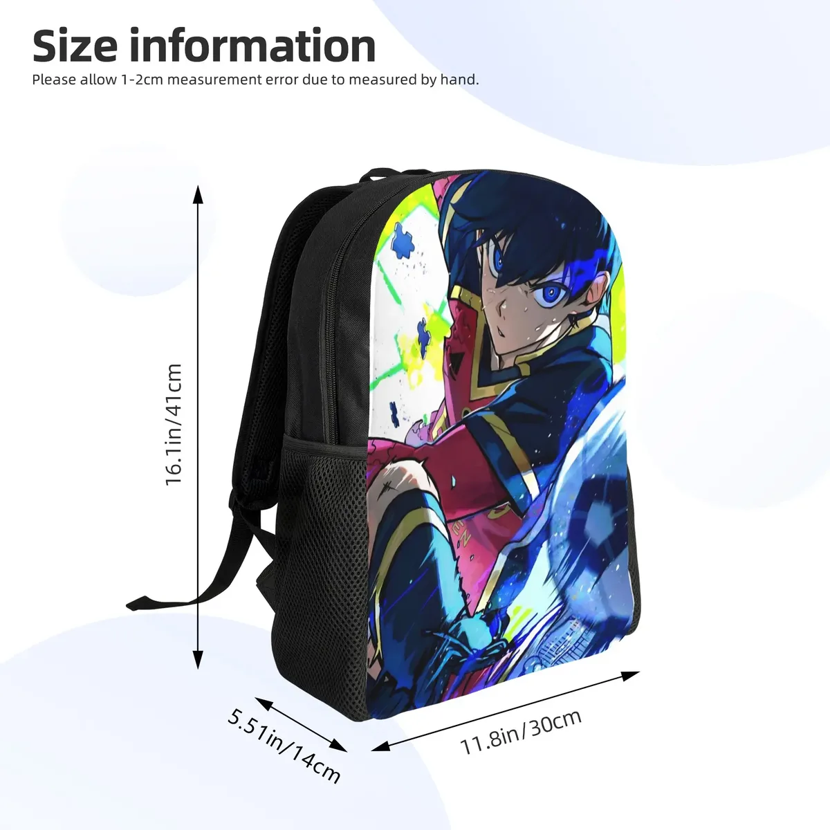 sac à dos pour femmes yoichi isagi blue locks anime, sac d'école pour enfants, sac à dos pour ordinateur portable, sac à bandoulière de voyage pour adolescents