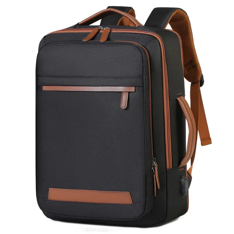 sac à dos d'affaires léger de grande capacité, sac à dos de voyage d'affaires et de vêtements de travail pour hommes et femmes, chargement usb extensible et étanche