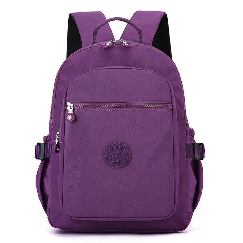 nouveau sac à dos de voyage pour femmes sac d'école en tissu nylon décontracté léger grande capacité à la mode double sacs à bandoulière en vente