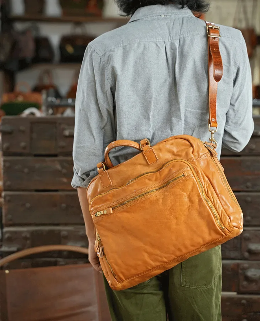 sac à bandoulière en cuir véritable pour hommes, étuis à bombes de luxe, sacs à main pour ordinateur portable 14-15.6 pouces, initié, sacs de fichiers informatiques portables, 2024