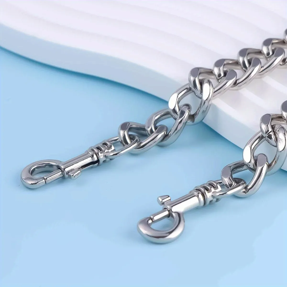 chaîne en métal et aluminium pour sac messager, sangle d'épaule de remplacement, chaîne épaisse, bricolage, chaîne de sac à bandoulière décorative