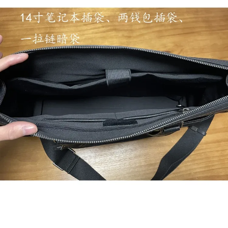 porte-documents noir en cuir de vache tanné végétal pour hommes, sac à main de luxe décontracté, pour voyage en plein air, travail, fait à la main, en cuir véritable, sacoche