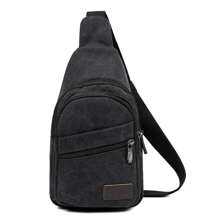 petit sac à dos en toile pour femmes et hommes, sacoche de voyage multifonctionnelle à bandoulière, de poitrine, nouvelle collection, pt1136