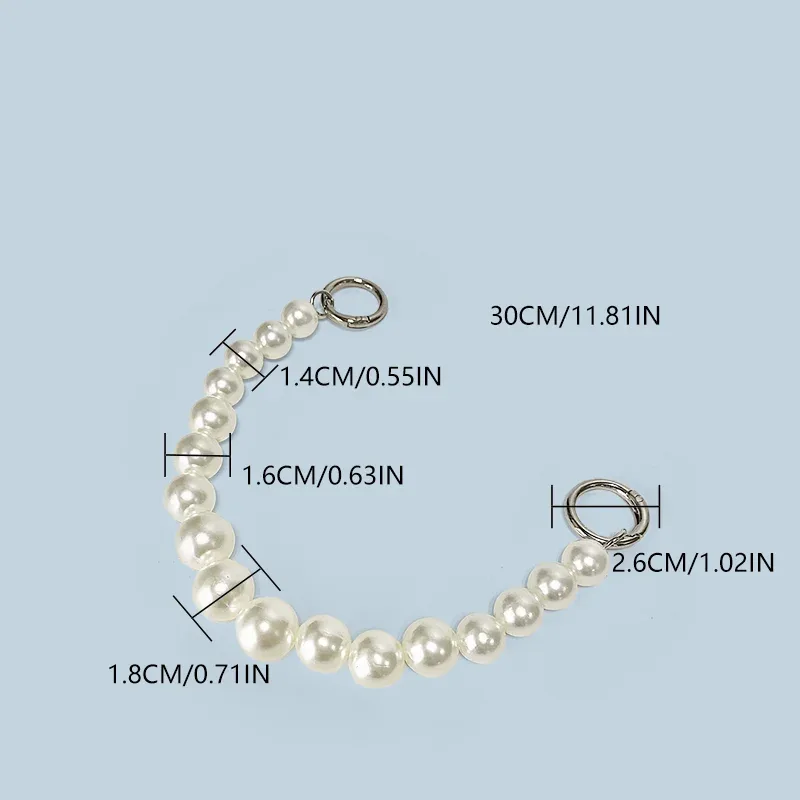 chaîne de perles pour extension de sac, bandoulière, accessoire chaîne courte, achat à l'unité, bandoulière extensible, chaîne de poignet