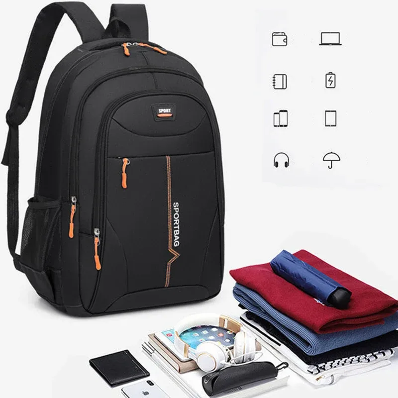 sac à dos professionnel respirant et rembourré, élégant et ergonomique avec fermeture éclair contrastante pour le bureau, l'université, les déplacements en extérieur