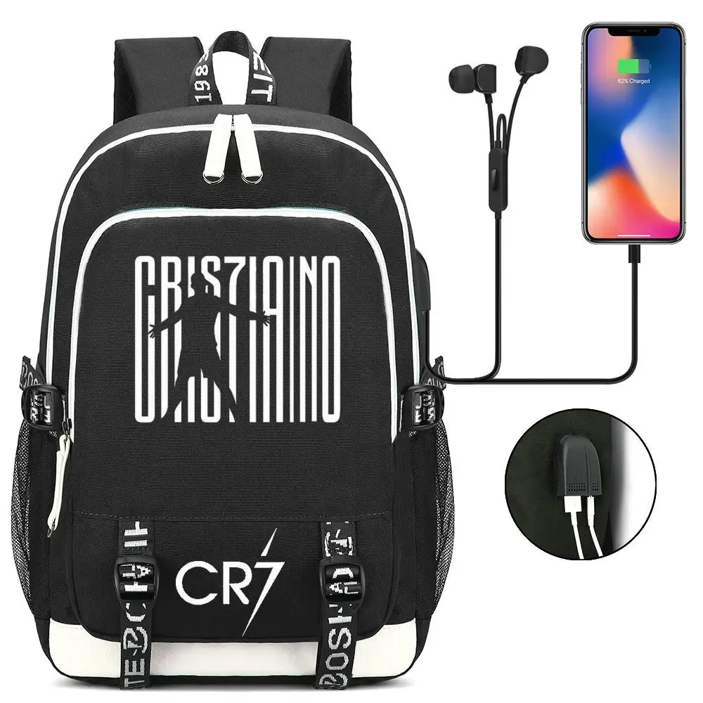 sac à dos camouflage cr7, sac d'école pour adolescents, filles, garçons, femmes, hommes, étudiants du secondaire, grand sac pour ordinateur portable, mochilas