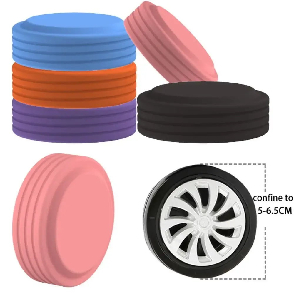 lot de 8 protections en silicone pour roulettes de bagages, réduction du bruit, absorption des chocs, anneaux de protection antidérapants pour valises