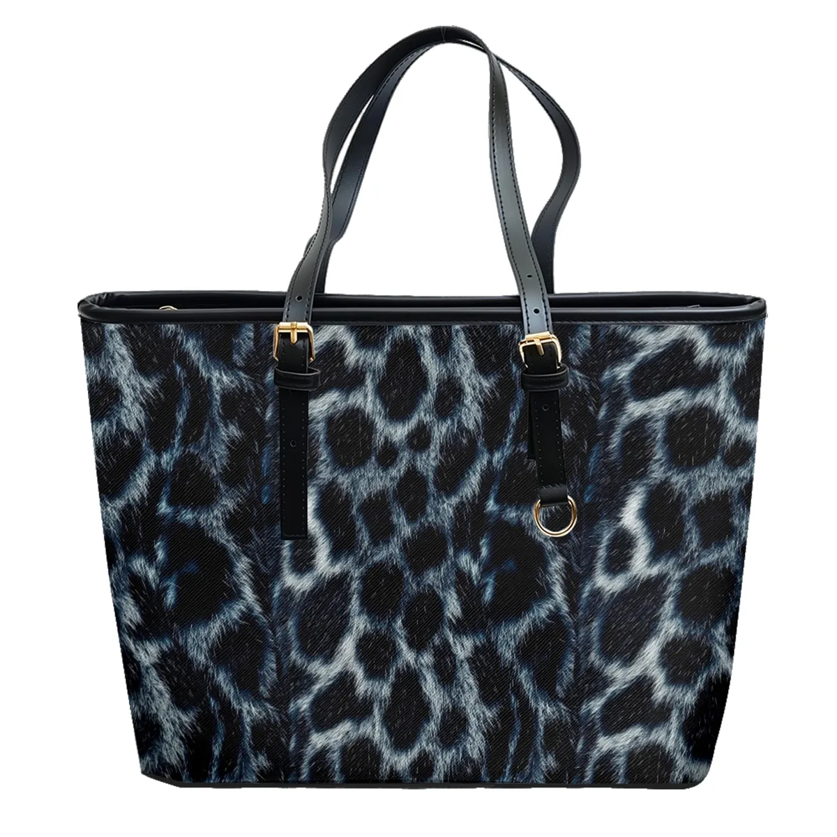 animal urbain imprimé léopard oxford pvc cuir grand cartable sacs à main sac à bandoulière léger voyage fourre-tout travail week-end sac à main