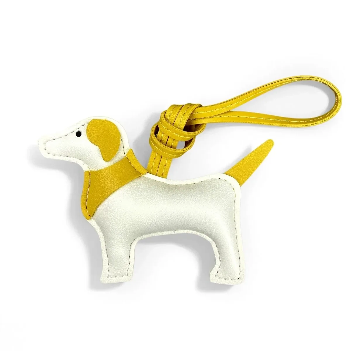breloque tendance en cuir pu pour sac à dos, motif chien en profil latéral, design unique écharpe-mane, pendentif élégant pour sac à dos, cadeau pour les amoureux des chiens et des animaux de compagnie