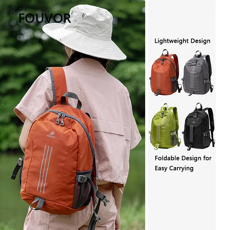sac à dos léger et imperméable fouvor, sacs à dos décontractés pour le voyage, la randonnée, le trekking, l'école, pour femmes et hommes, 3057-04