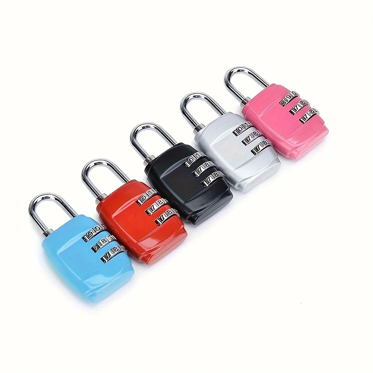 mini cadenas à combinaison à 3 chiffres en alliage de zinc, disponible en plusieurs couleurs, serrure à code de sécurité pour bagages, valises, sacs à dos, tiroirs et armoires