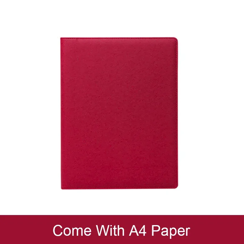 portefeuille personnalisé gratuit, porte-documents a4, bloc-notes en papier, sac à documents d'affaires portable, porte-carte d'identité à la mode, nouveau style, 30 feuilles