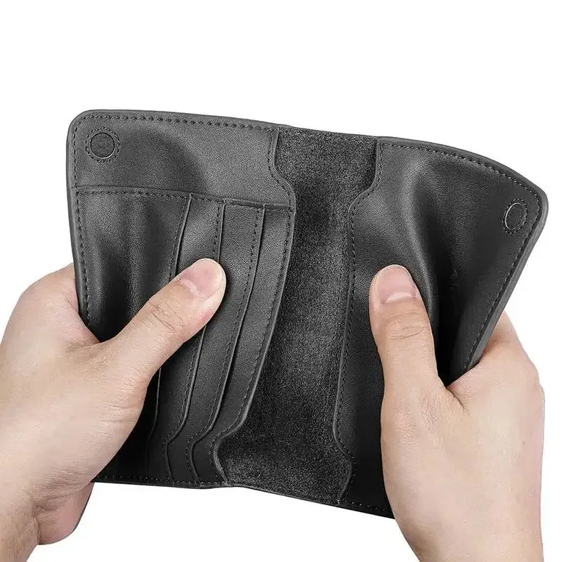 vm fashion kiss étui de passeport en cuir véritable avec fermeture magnétique, design minimaliste, porte-monnaie
