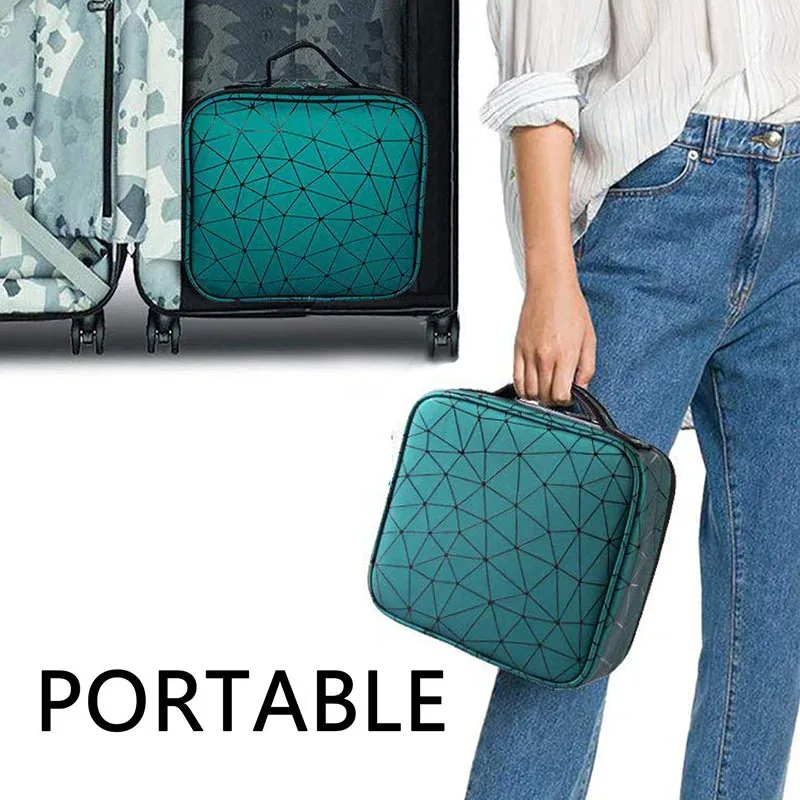 trousse de maquillage étanche, boîte professionnelle, sac à cosmétiques portable pour femmes, pour voyage, sac de rangement de maquillage