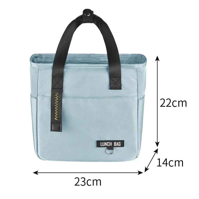 boîte à déjeuner bento isolée, sac thermique de grande capacité, sacs de rangement des aliments à fermeture éclair, conteneur pour femmes, sacs à main de pique-nique de voyage plus frais