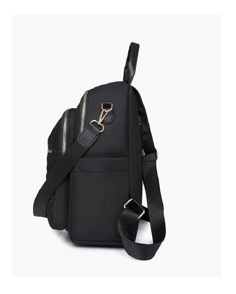 sac à dos en nylon léger pour femme, sac à dos simple polyvalent, sac de voyage pour femme, design de luxe, tendance décontractée, monochrome, nouvelle mode, 2025