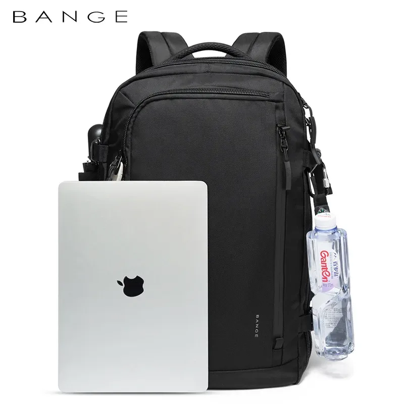 bange extensible grande capacité voyage sac à dos hommes 15.6 pouces sac à dos pour ordinateur portable voyage faa vol approuvé sac extérieur pour hommes