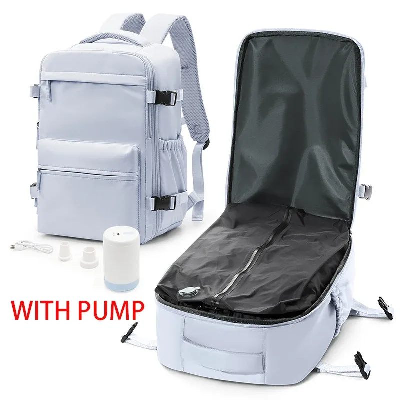 sac à dos à compression sous vide avec pompe, sac de cabine wizzair easyjet, sac à dos de voyage pour femmes et hommes, bagage à main en avion, sac pour ordinateur portable