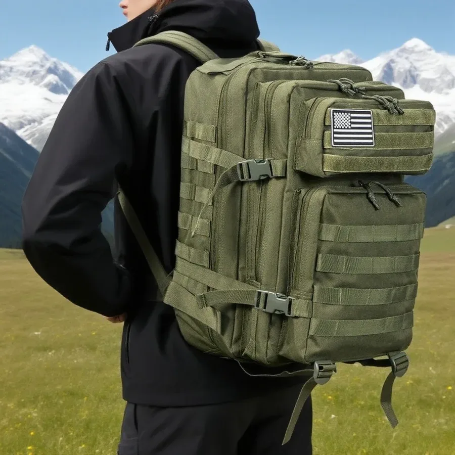 Sac à dos tactique Elite 50L/30L | Sac à dos de travail et militaire 3 fois plus résistant | Résistant et robuste | Sac de survie MOLLE 3 jours