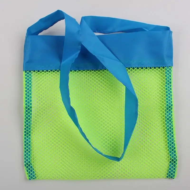 sac de rangement pliable pour jouets de plage pour enfants, 1 pièce, sac de transport en maille portable pour transporter des outils de pioche de sable, jeux en plein air