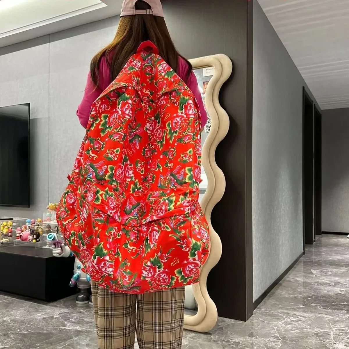 grand sac à dos super grand et surdimensionné, sac à dos géant pour voyage, sac à dos accrocheur, sac à bandoulière