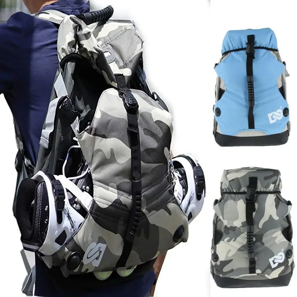 Sac à dos professionnel en nylon pour patins à roulettes, sac de sport à roulettes en ligne, sacs à dos de rangement, sacs à dos d'extérieur unisexes