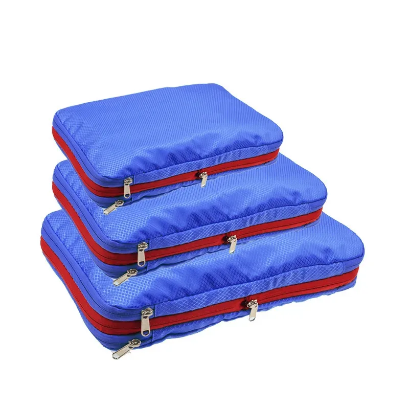 sac de rangement compressible pour vêtements de voyage, grande capacité, ensemble de 3 cubes de rangement, organisateur, compressé, imperméable, pour valise