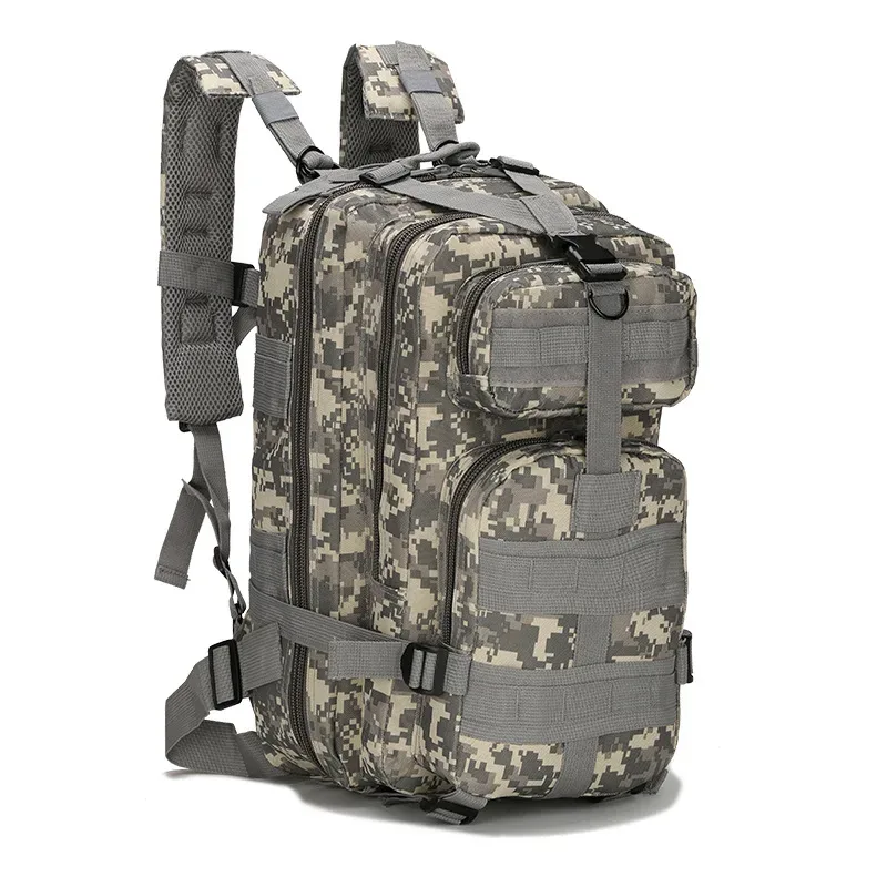 sac à dos tactique classique pour homme, sac de voyage sportif camouflage, sac à dos d'escalade, de chasse, de pêche et de randonnée en nylon, sac 3p