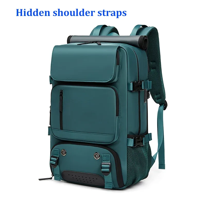 sac à dos de voyage pour femme, sac à dos imperméable pour ordinateur portable de 16 pouces avec sac à chaussures, port de chargement usb caché, sac à dos de randonnée et de camping