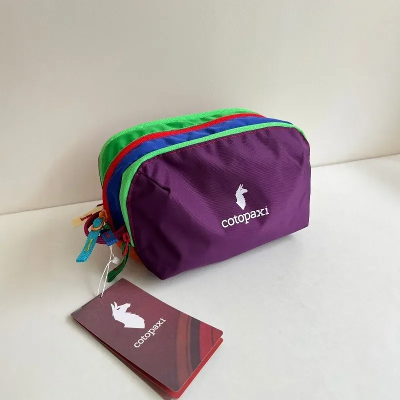 sac à cosmétiques multifonctionnel portable et étanche, couleur dopamine vibrante, sac de rangement de voyage pour articles de toilette pour femmes