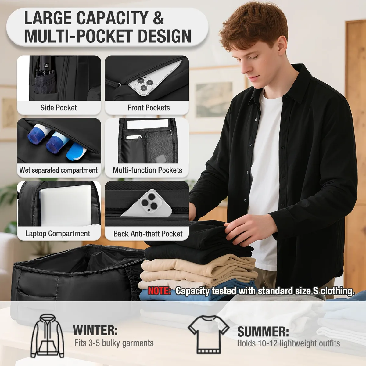 sac à dos pour homme, sac à dos sous vide avec pompe, sac à dos ryanair 40x30x20, sac à dos pour cabine d'avion, sac à dos pour ordinateur portable wizzair, bagage à main