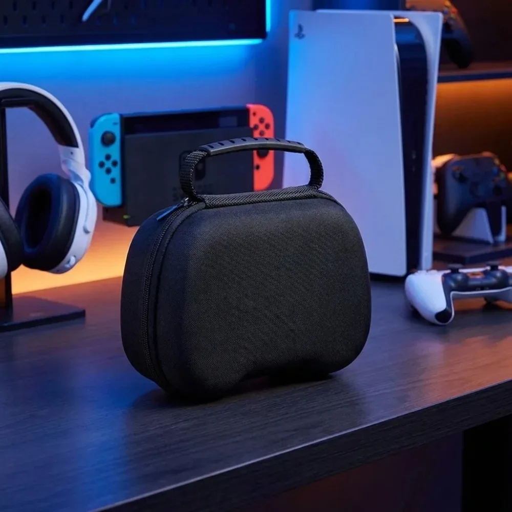 sac de rangement pour manette de jeu en eva rigide, antichoc, anti-chute, sac à main portable compatible avec switch pro ps5, anti-poussière