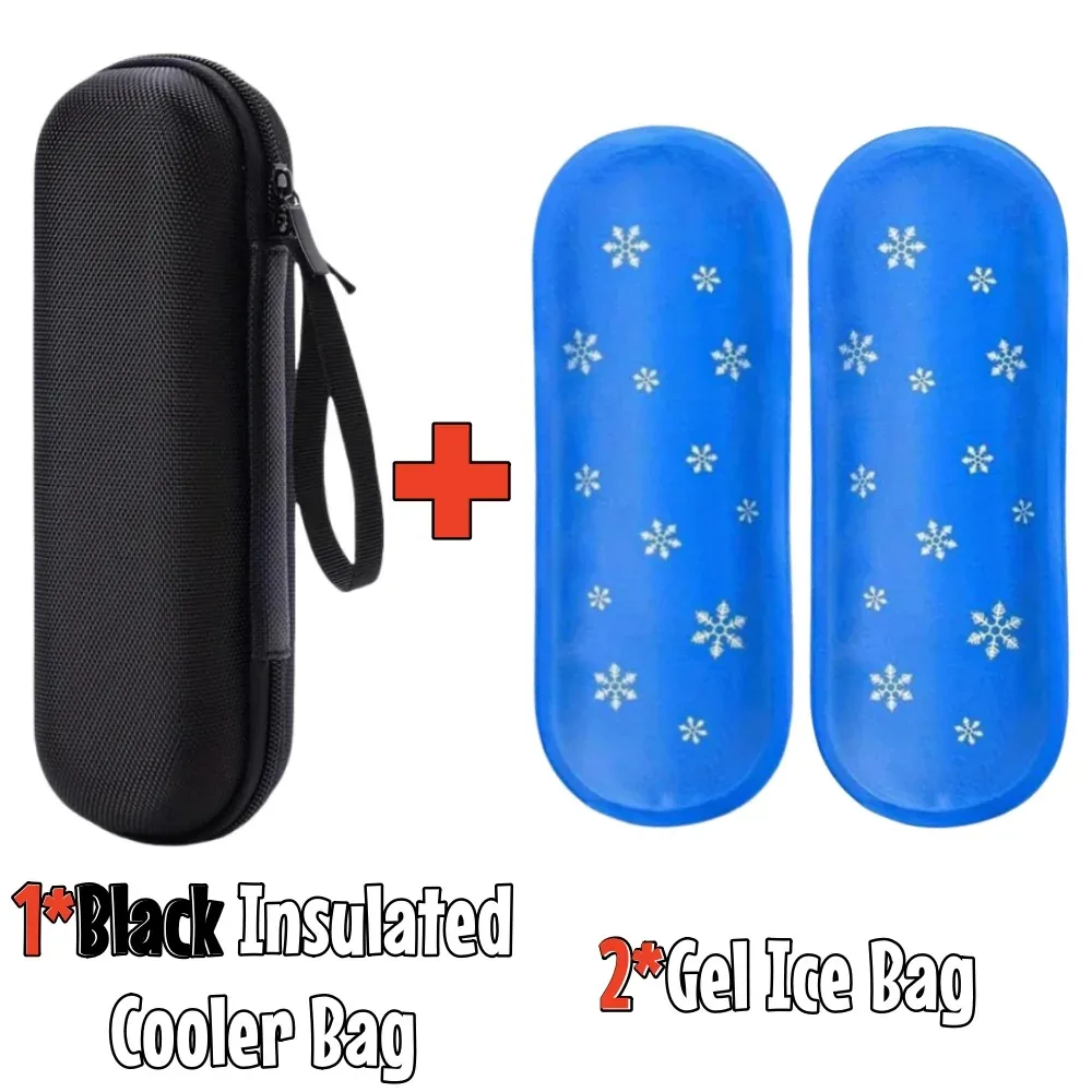 sac isotherme portable pour insuline, avec packs de refroidissement, étui isotherme pour insuline, design léger avec fermeture éclair, sac de rangement de voyage